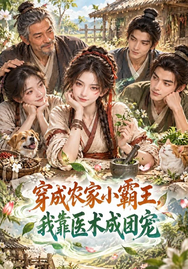 穿成农家小霸王,我靠医术成团宠短剧海报