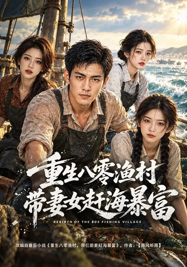 重生八零渔村,带妻女赶海暴富短剧海报